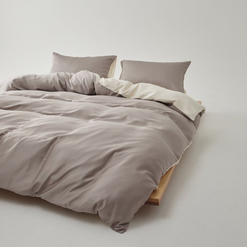 Adeline Pastel Silky Cooling TENCEL™ Bedding Set / Gray