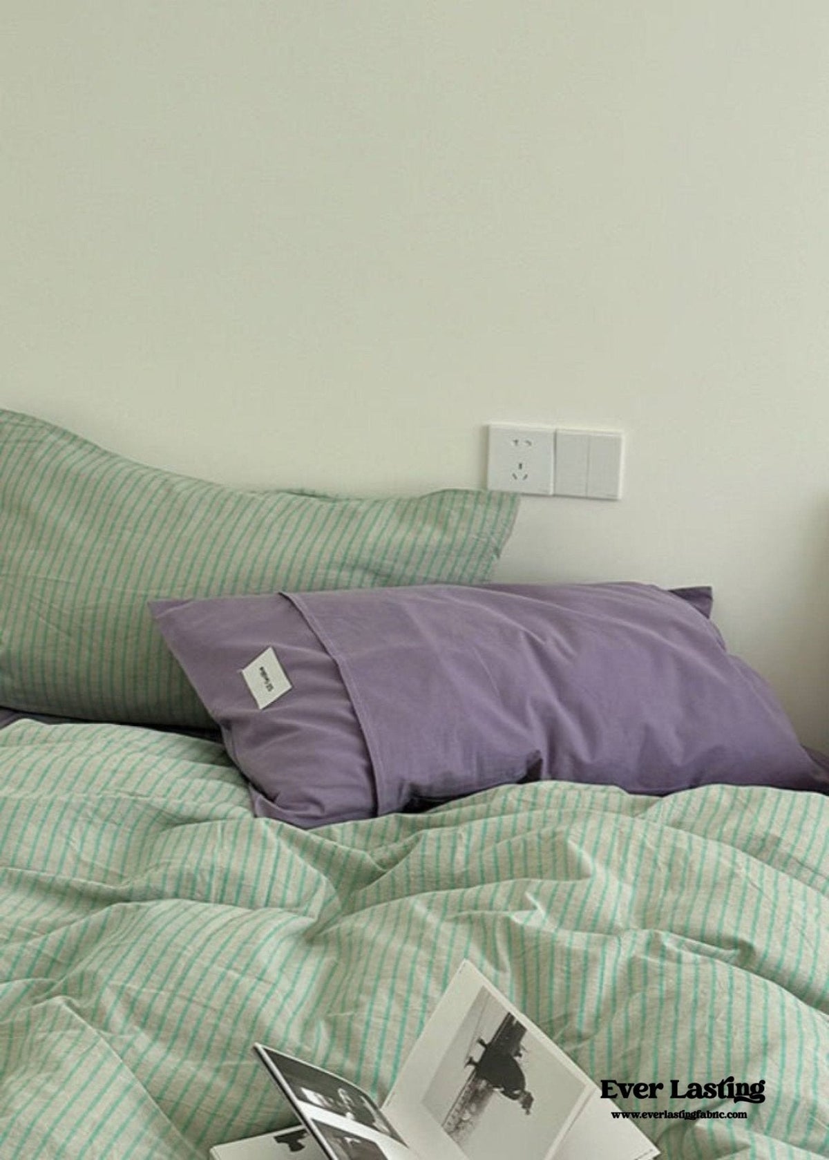 James Striped Bedding Set / Green