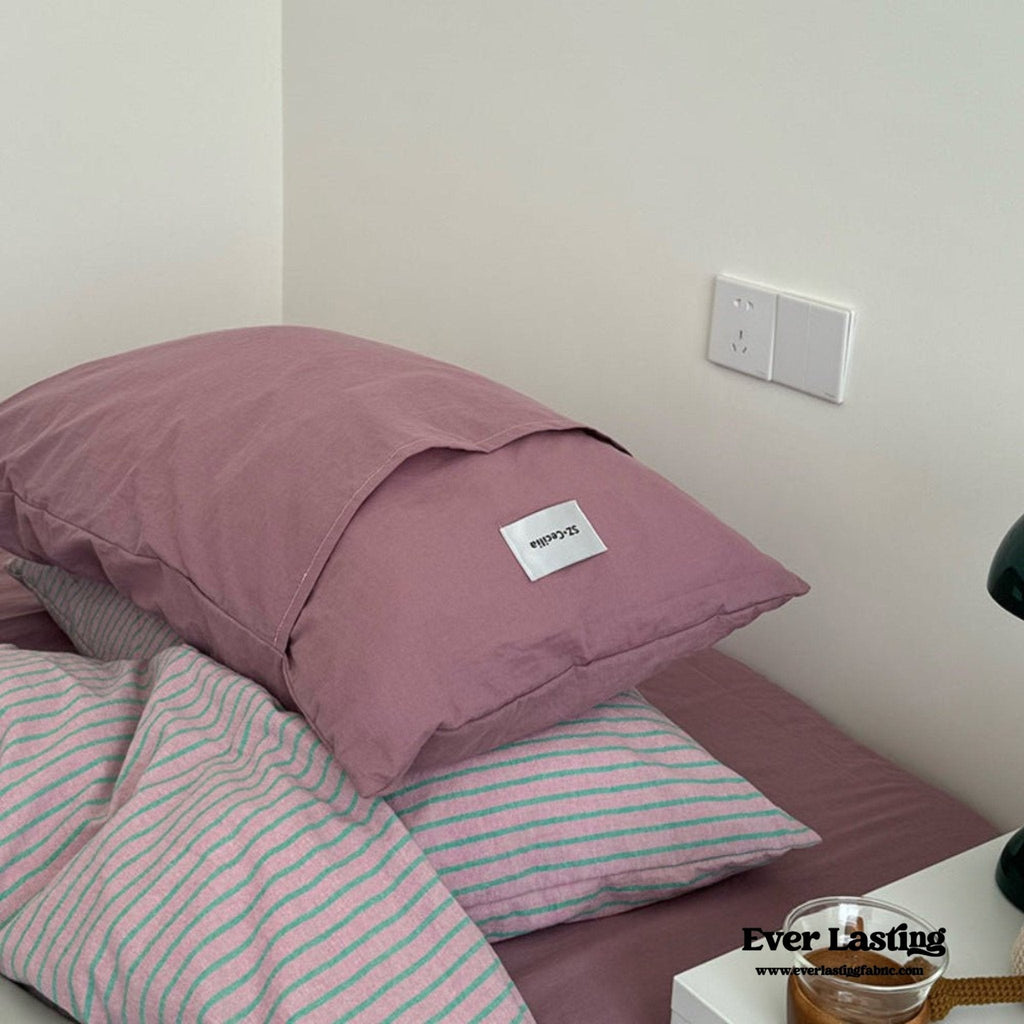 James Striped Bedding Set / Green