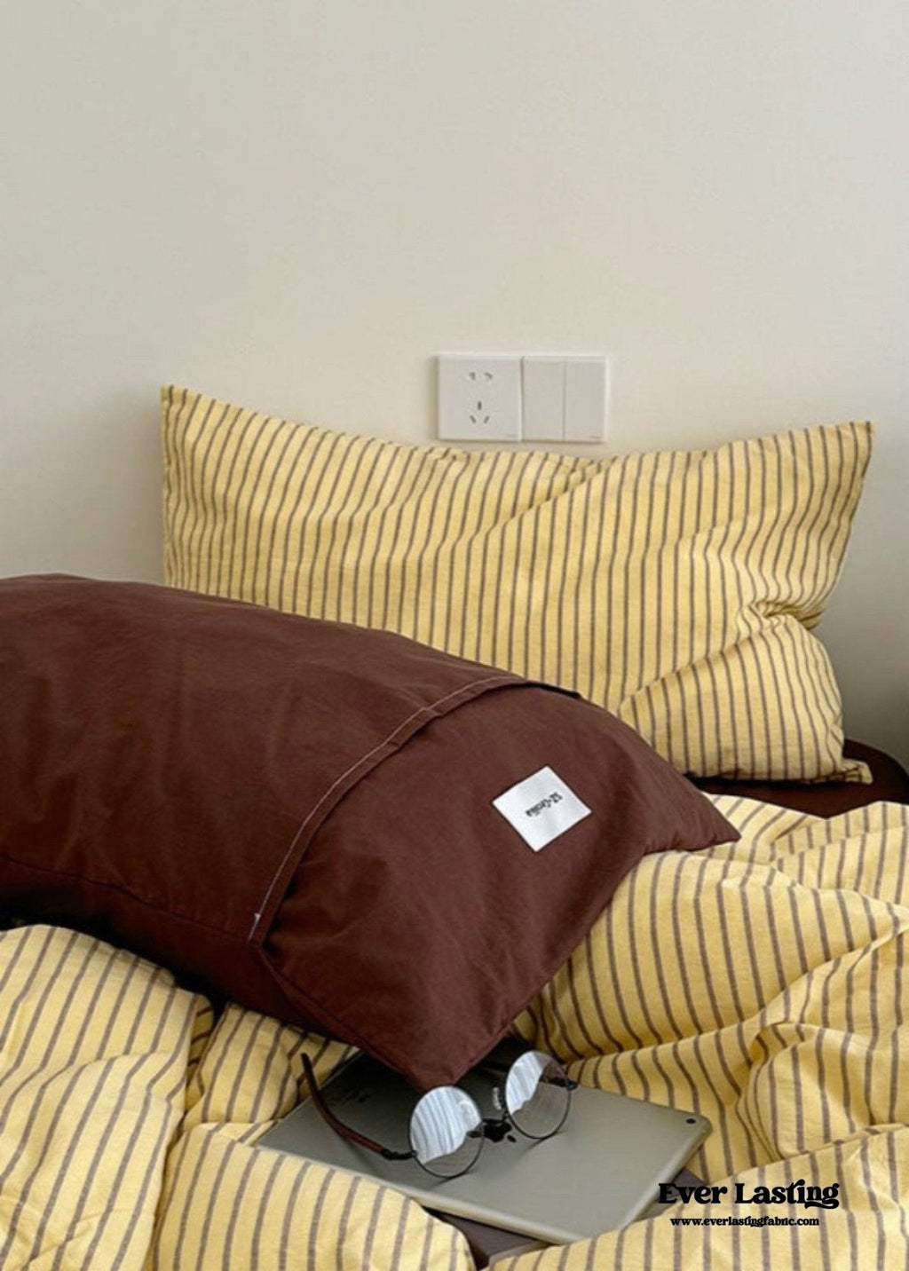 James Striped Bedding Set / Green